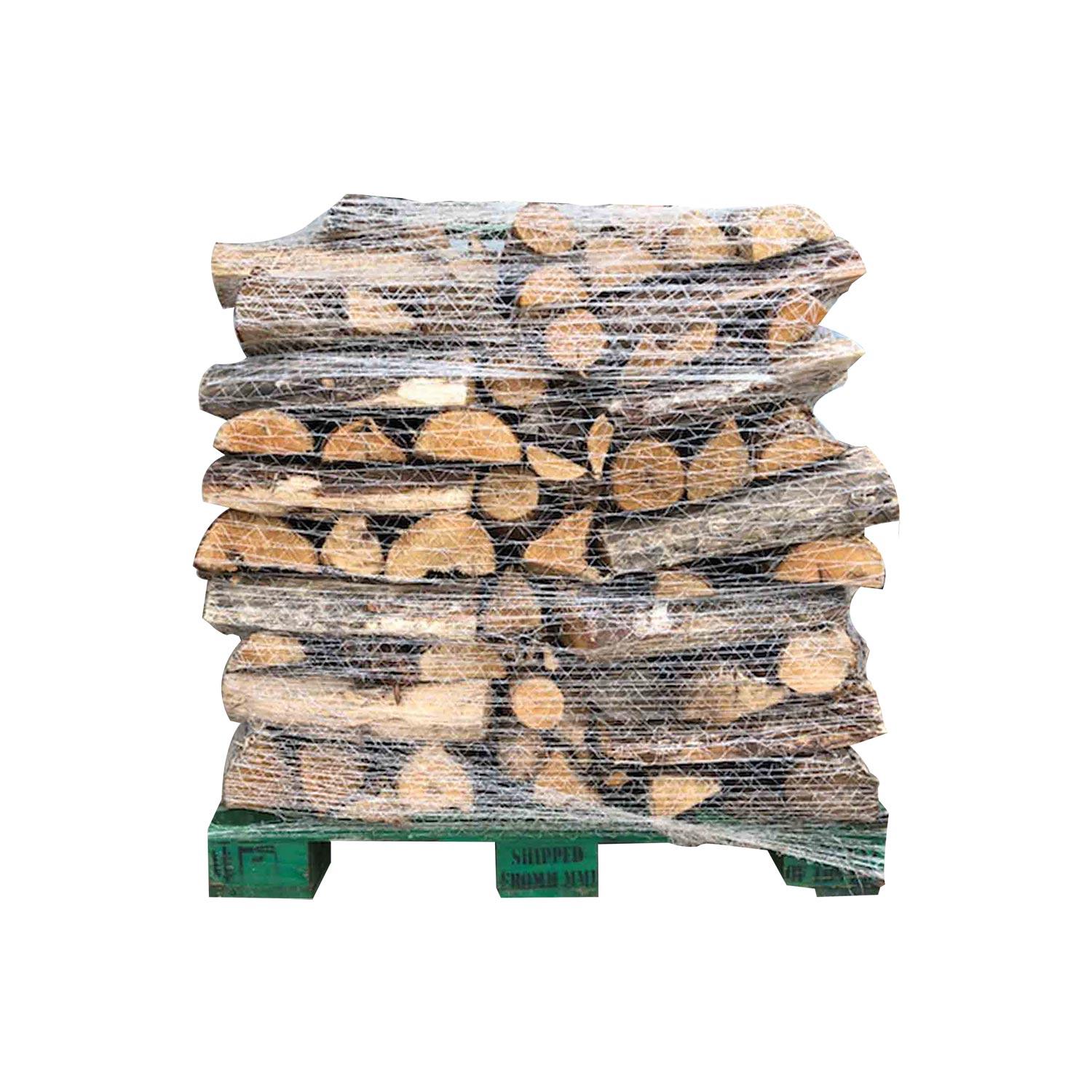 Palette de bois de chauffage assaisonné