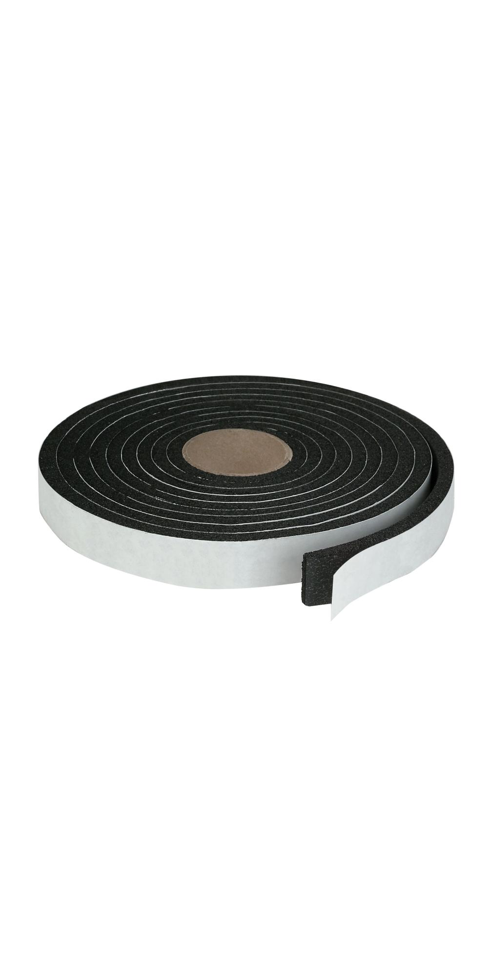 1/4" x 10' Black Neoprene Foam Tape