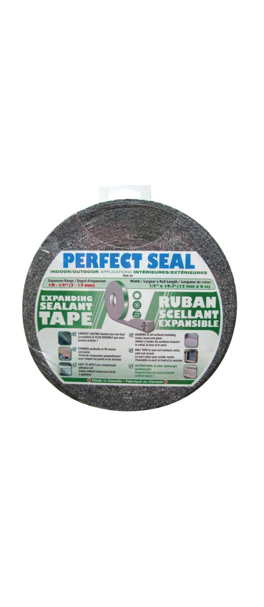1/8" x 1/2" x 19.7' Expanding Grey Sealant Tape