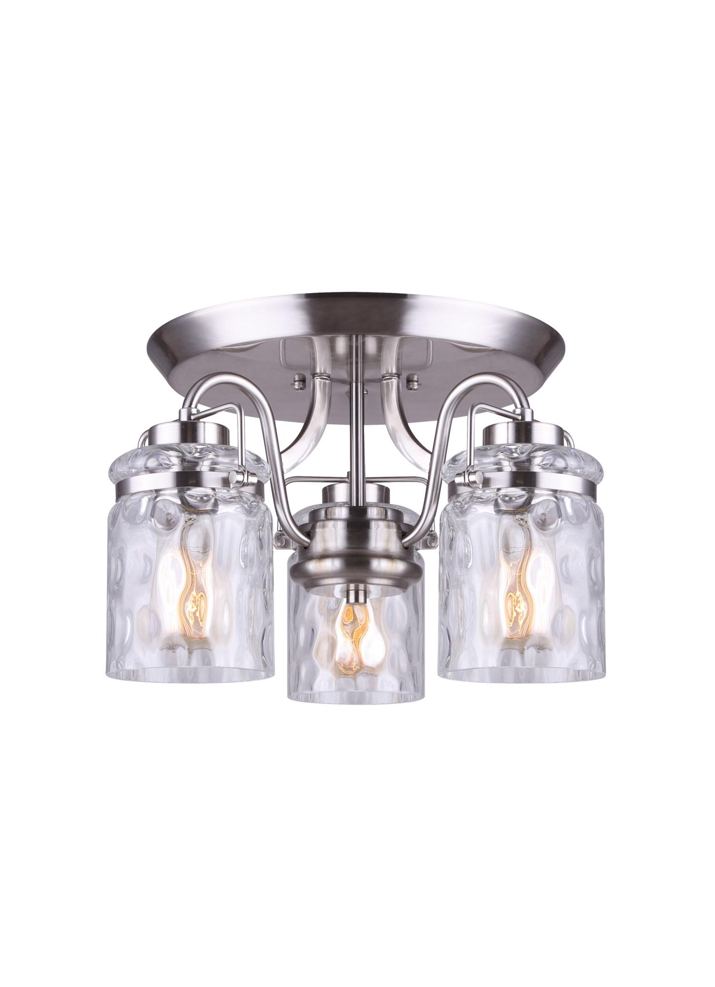 Arden 16" Brushed Nickel Semi Flush Mount