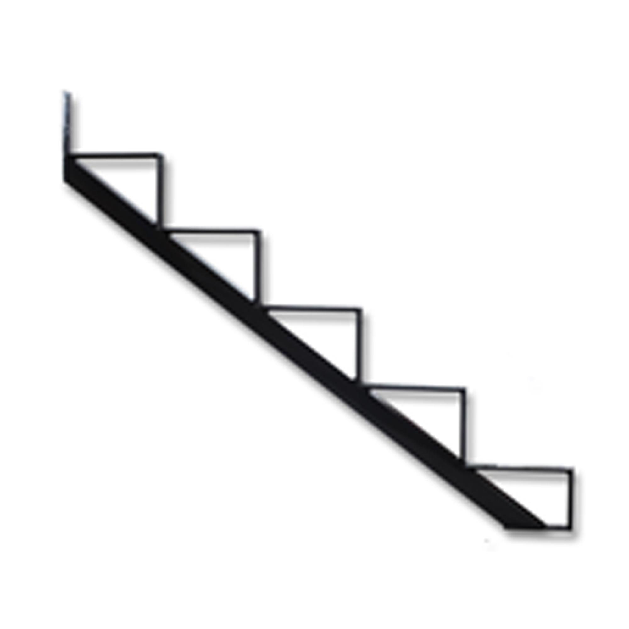 Contremarches d'escalier en acier - 5 marches