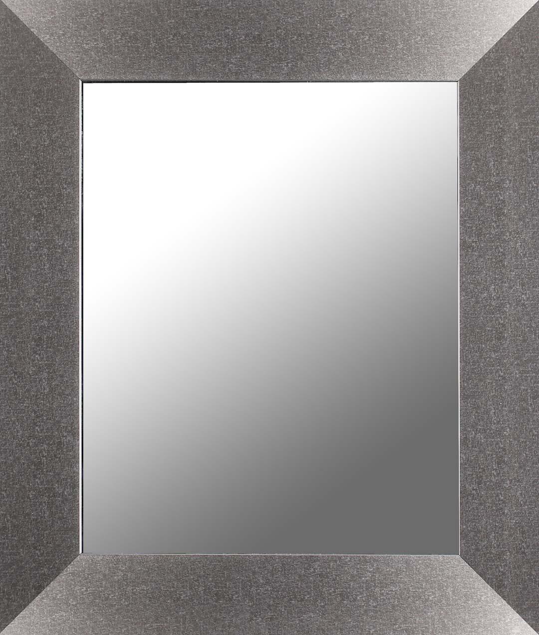 Miroir à cadre au fini argent