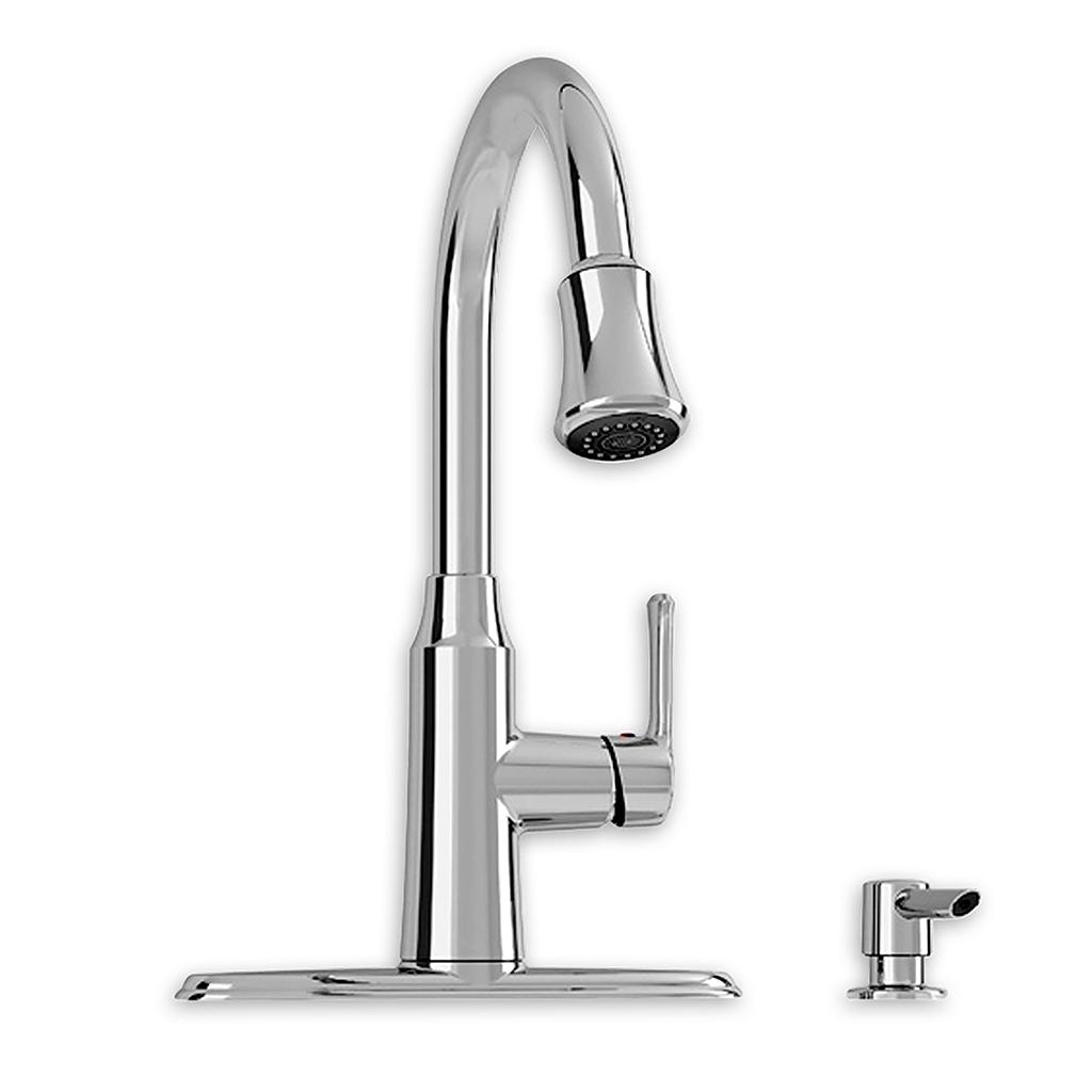 Robinet de cuisine bec rétractable grand arc 1 man. Soltura