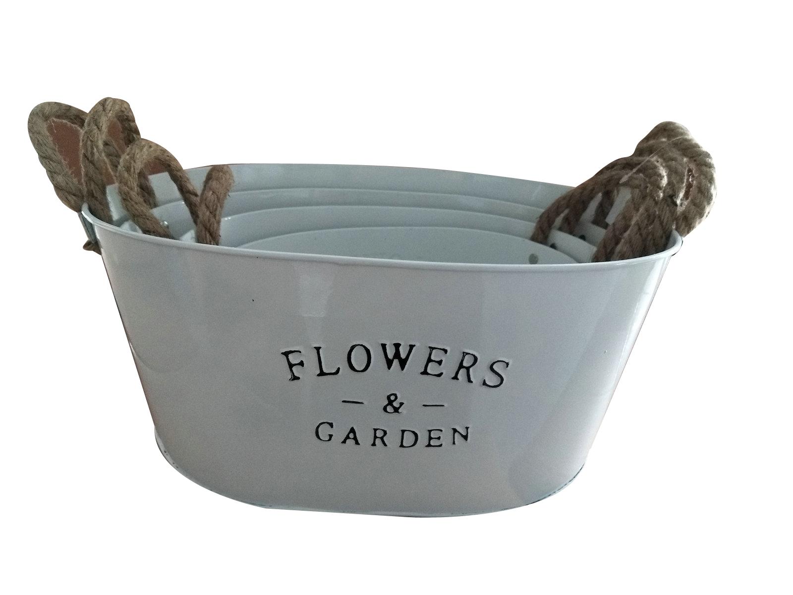 jardinière seau ovale