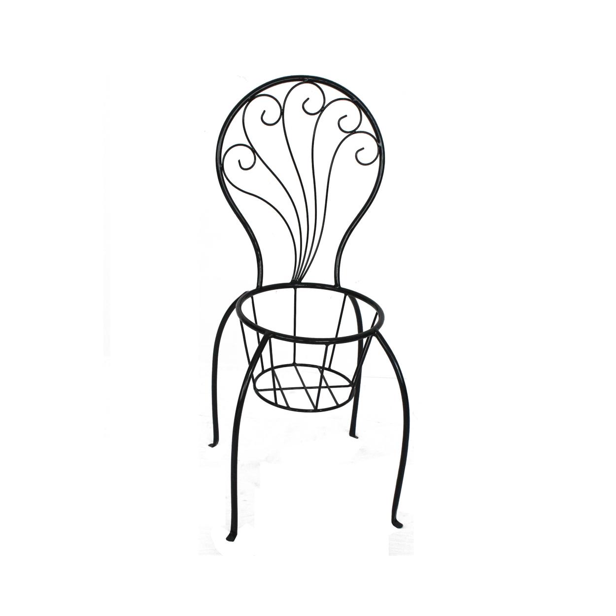 Support pour plante en chaise