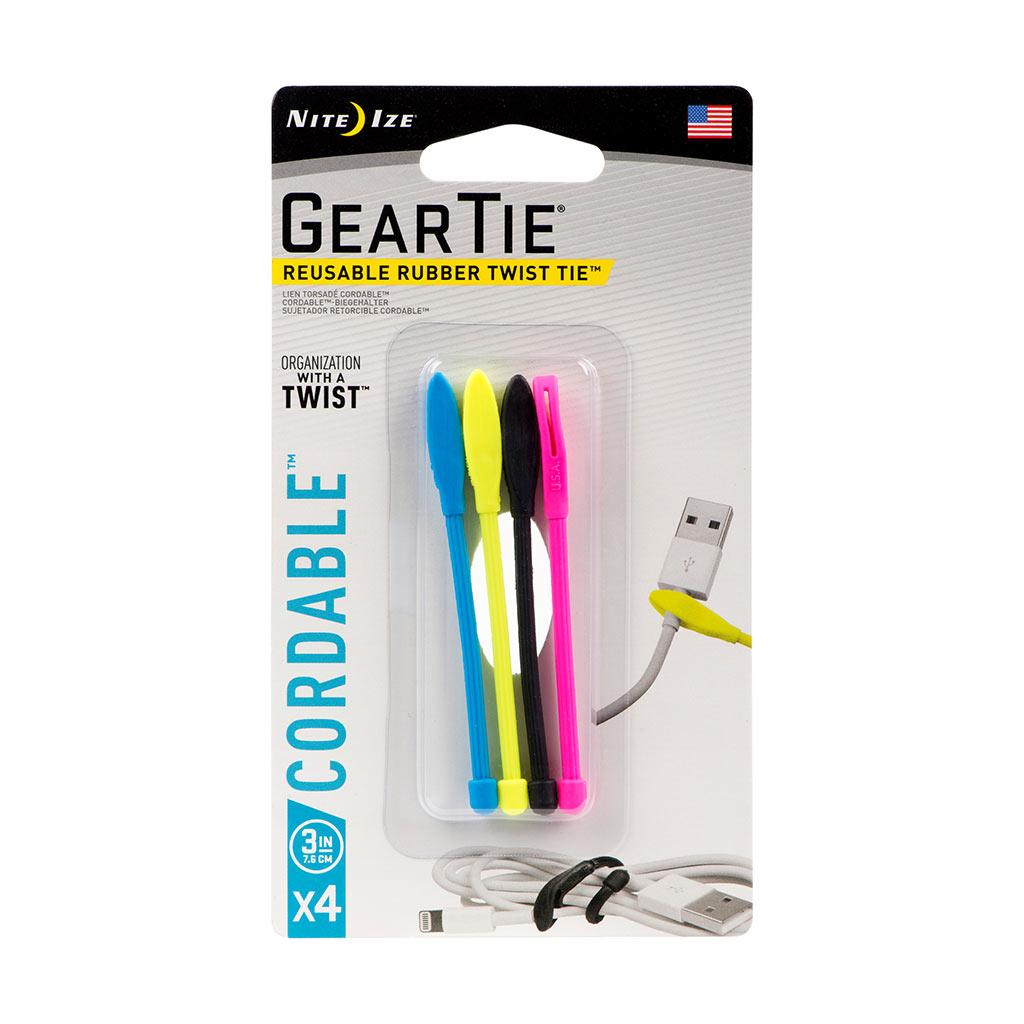 Lien torsadé Gear Tie 3 po, assortis