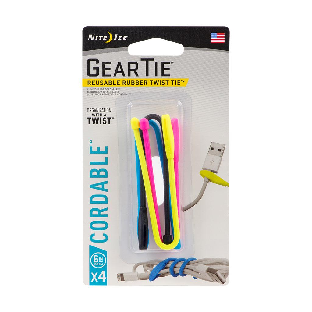 Lien torsadé Gear Tie 6 po, assortis