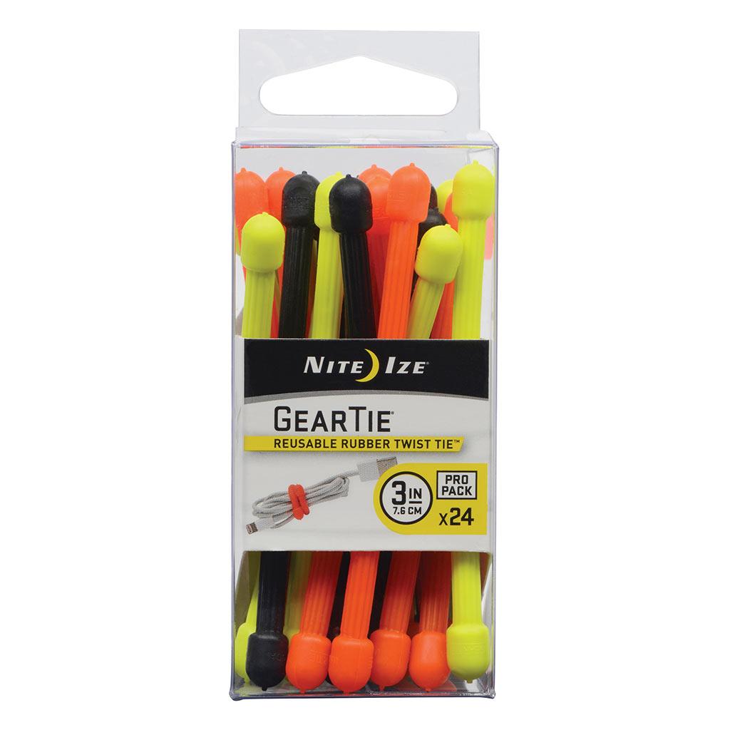 Attache Propack Gear Tie 3 po, assorties