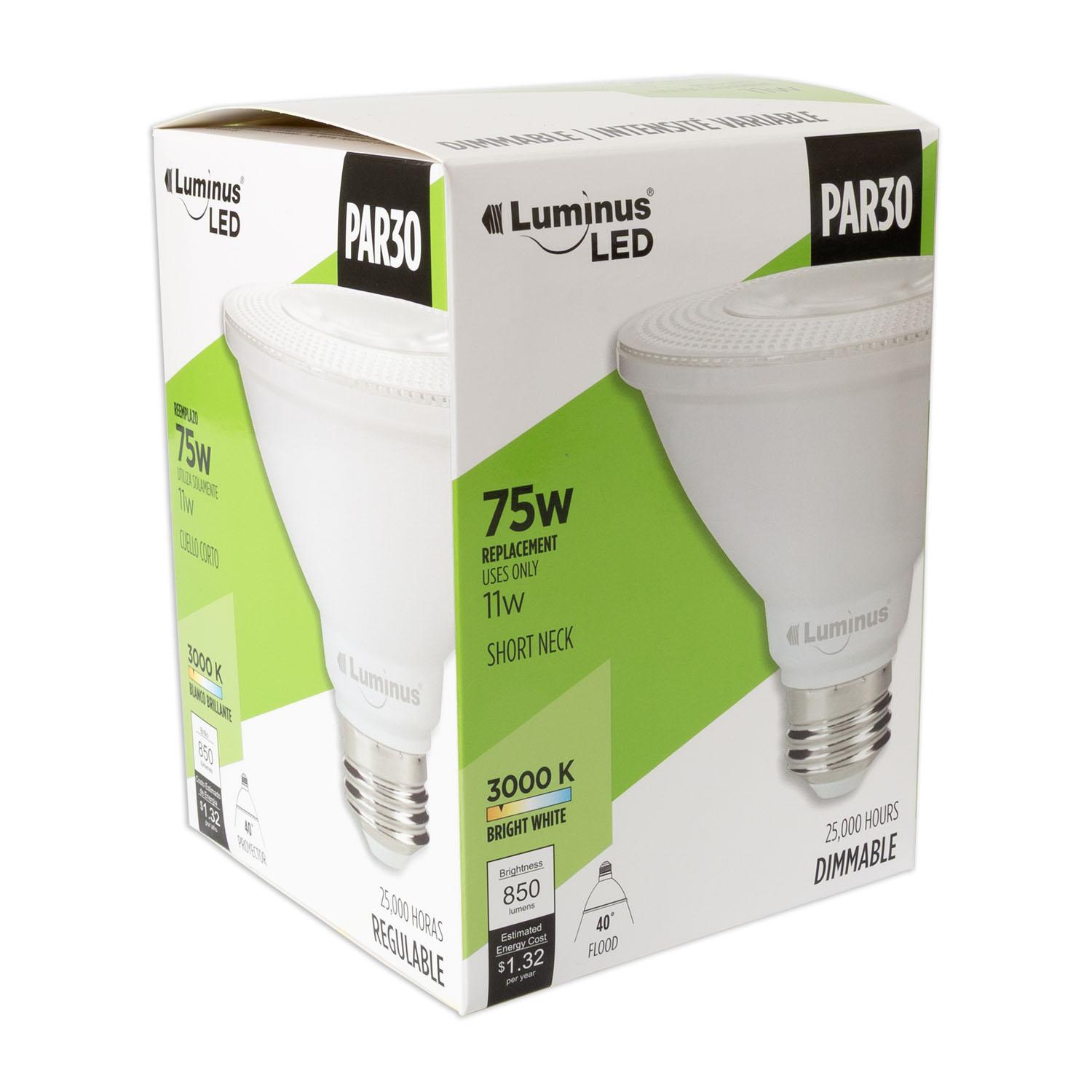 PAR30 11W 3000K Dimmable LED Bulb