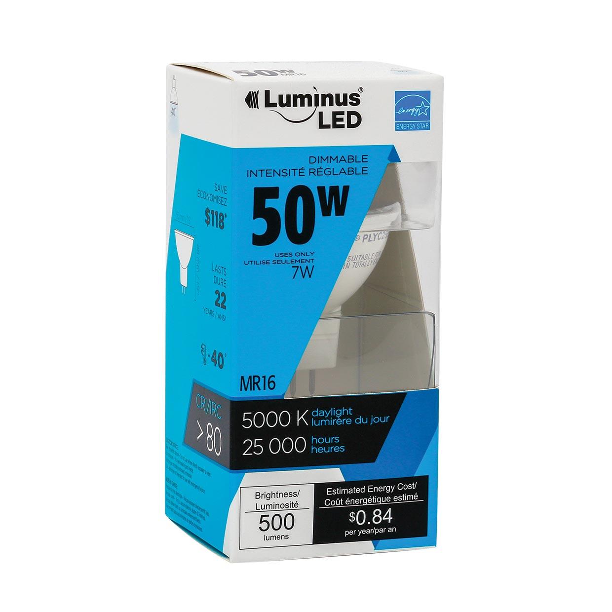 MR16 Bi-Pin 7W 5000K Dimmable LED Bulb