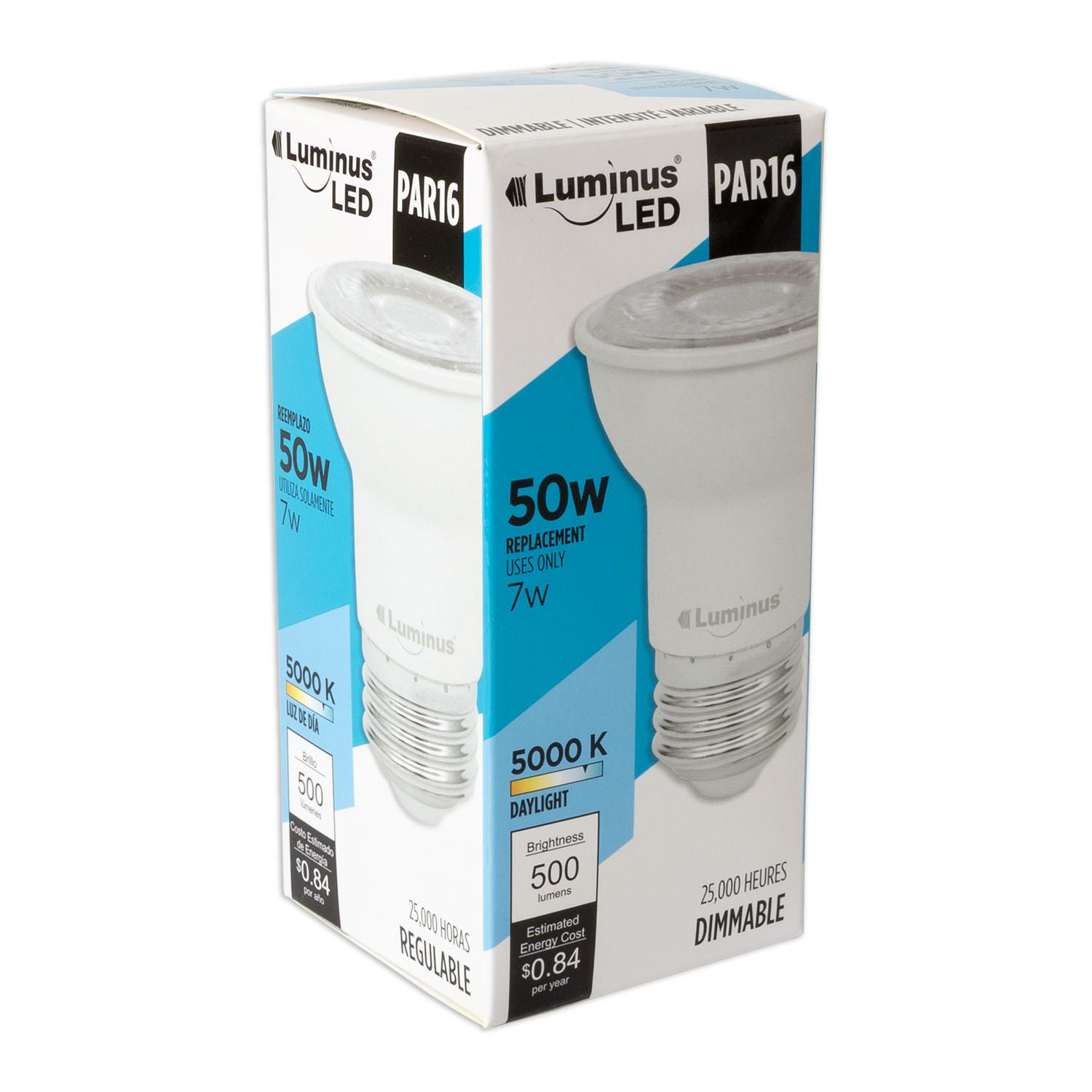 PAR16 7W 5000K Dimmable LED Bulb