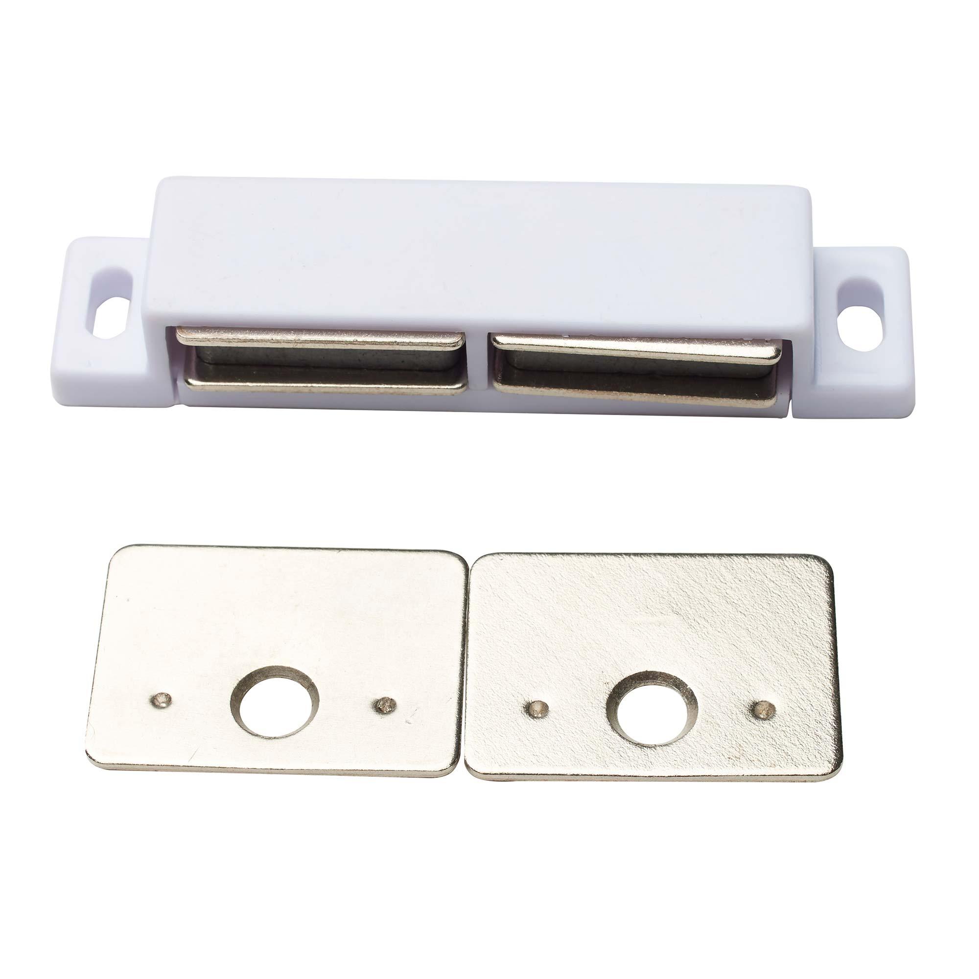 Heavy Load Magnetic Catch, White