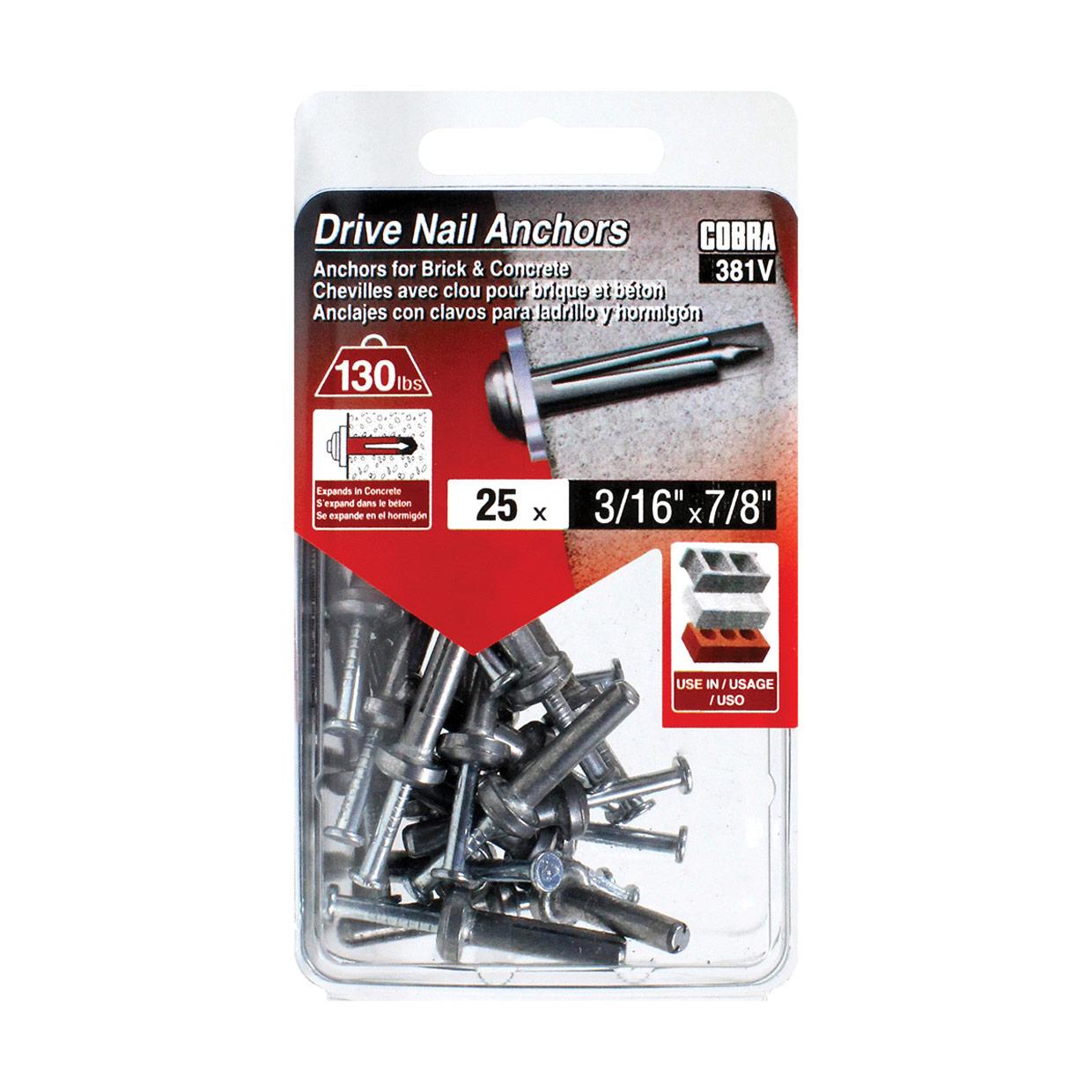 Drive Nail Anchors 3/16" x 7/8"
