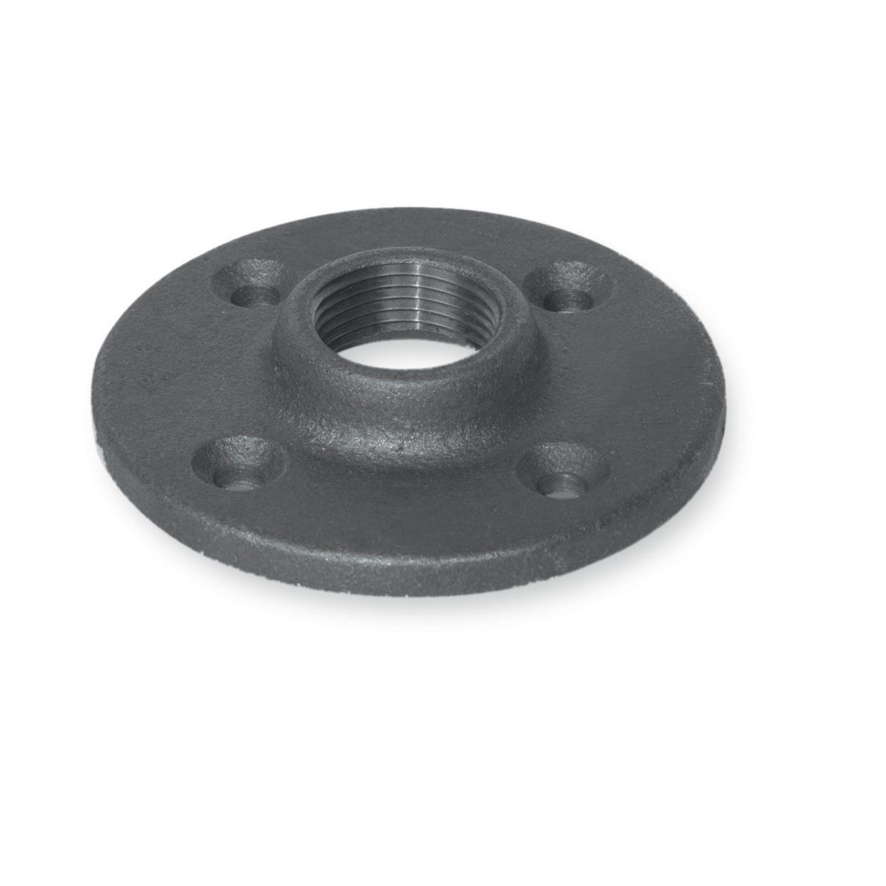 1/2" Fitting Black Iron Floor Flange