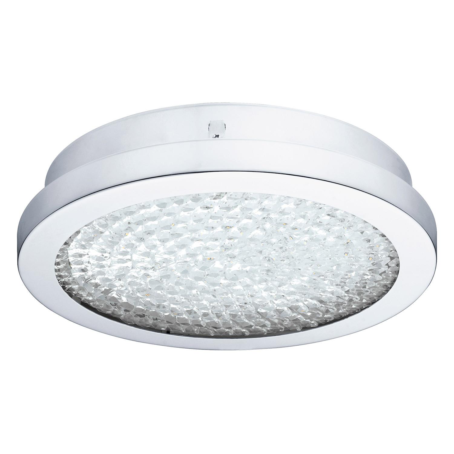 Arezzo Led 11" Crystal Chrome Flush Mount