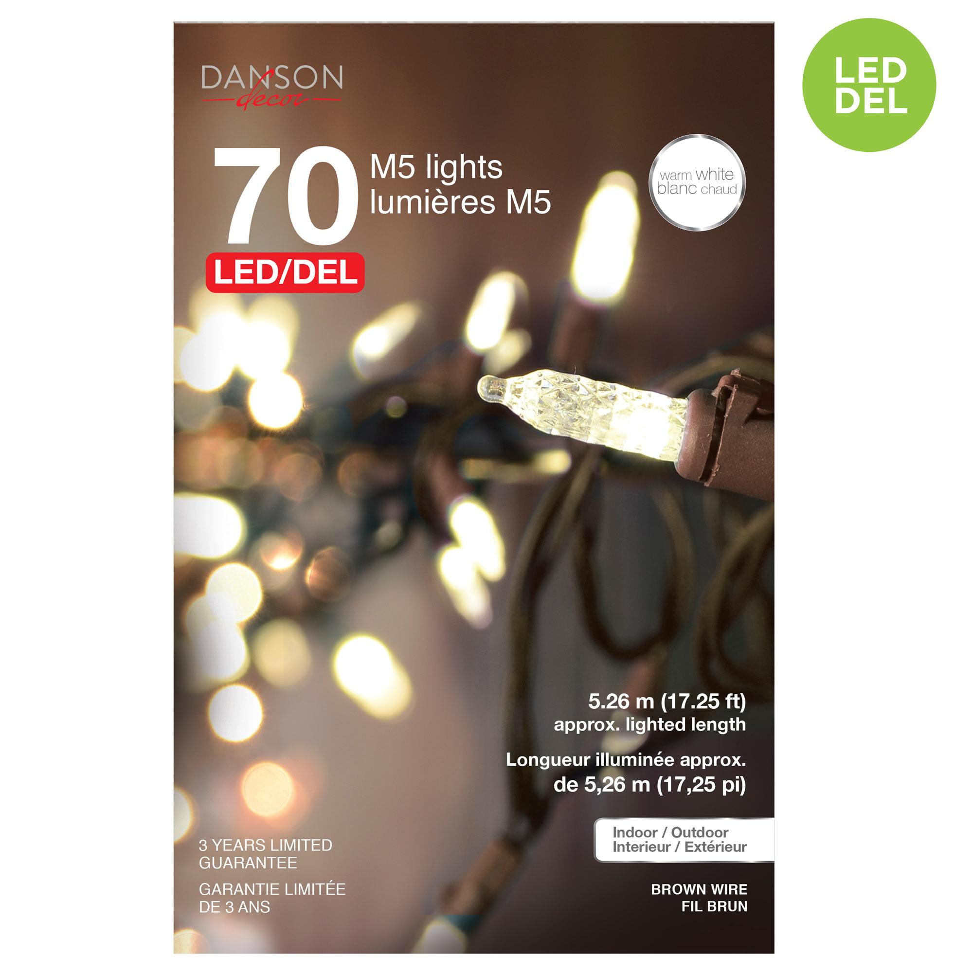 Lumières DEL M5, jeu de 70
