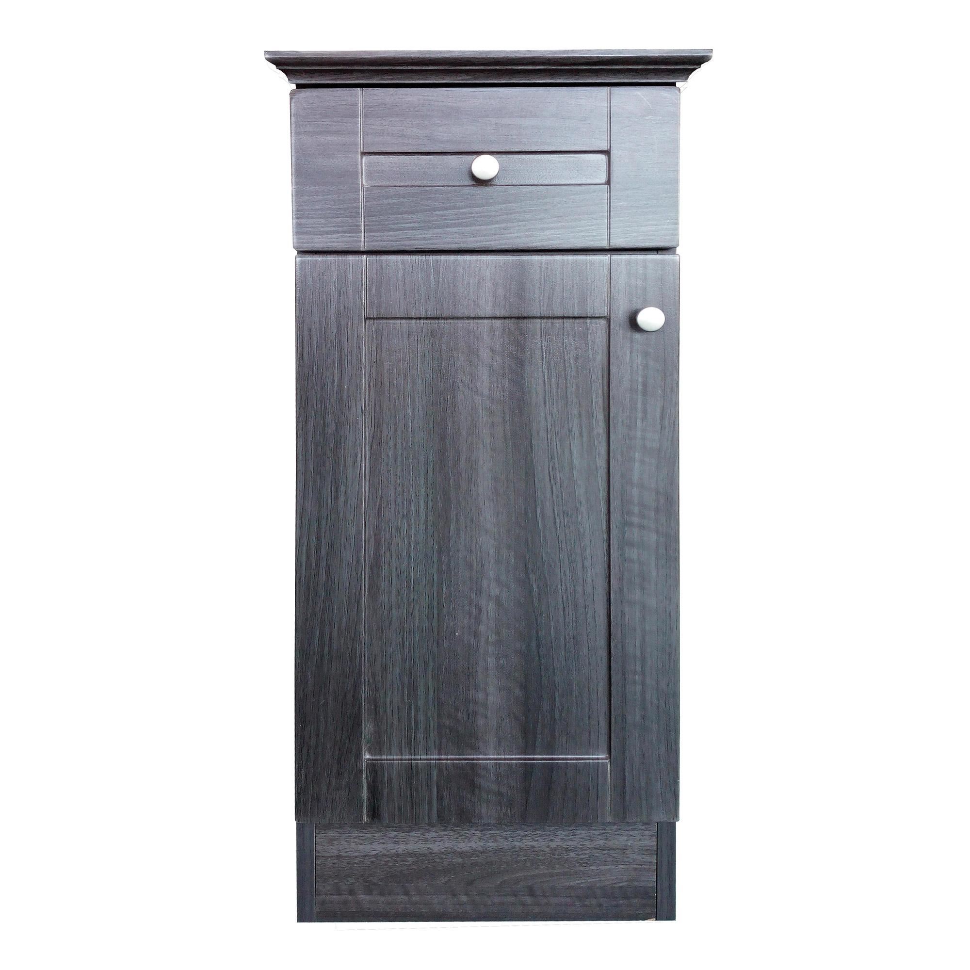 Armoire de sol 14,5 po Elmwood, noir