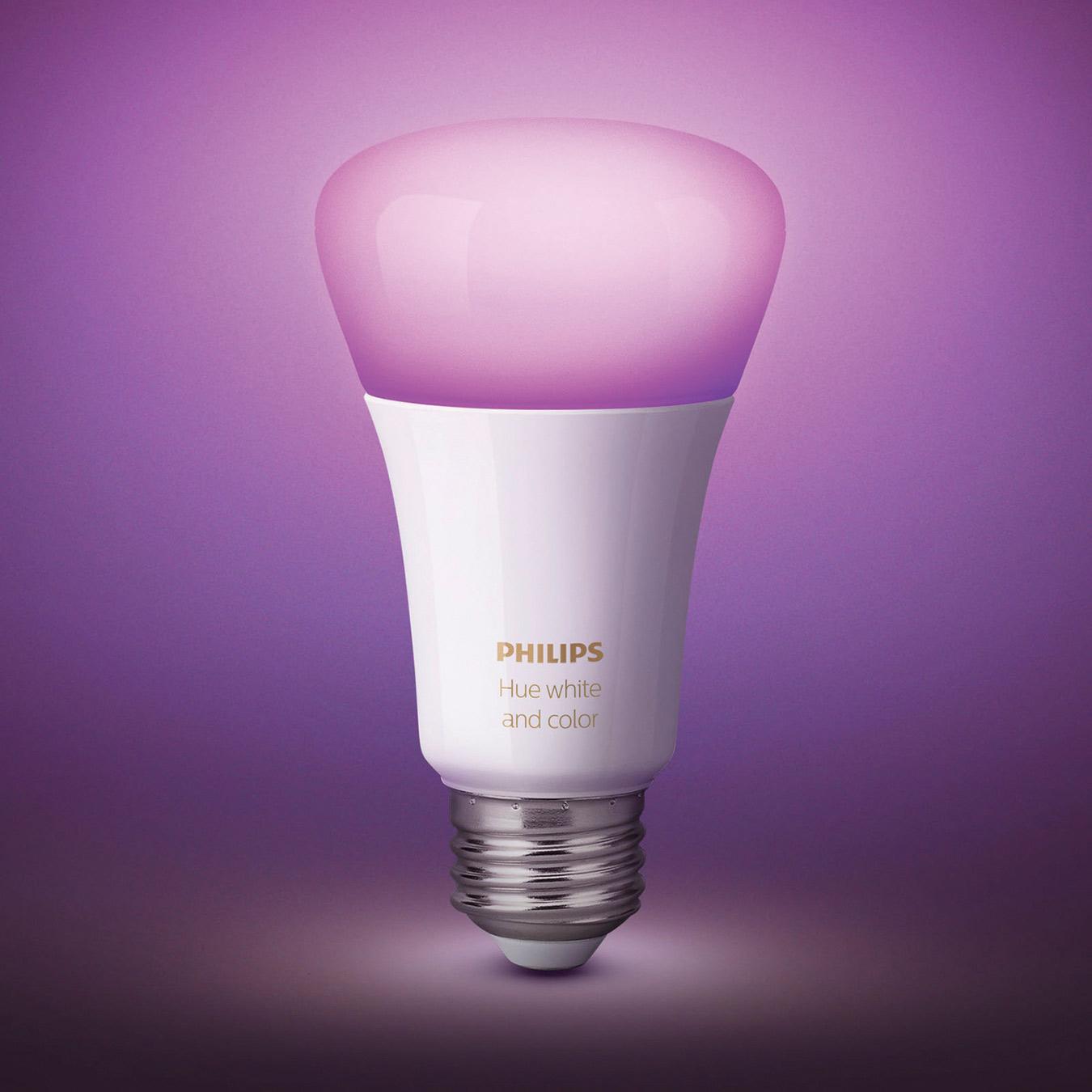 Ampoule ambiance A19 DEL Hue blanc et couleur, unique