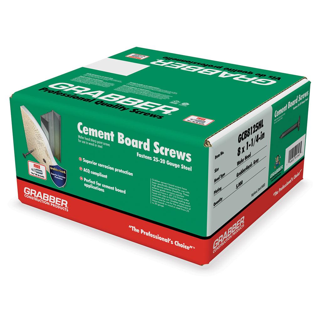 8 x 1-1/4" Cement Board Screw-5,000/Box