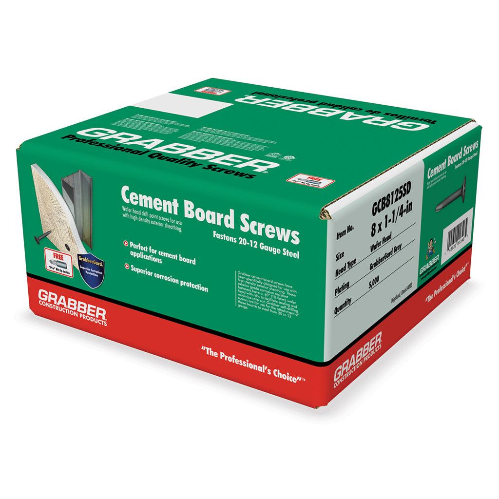 8 x 1-1/4" Self Drilling Cement Board Screw
