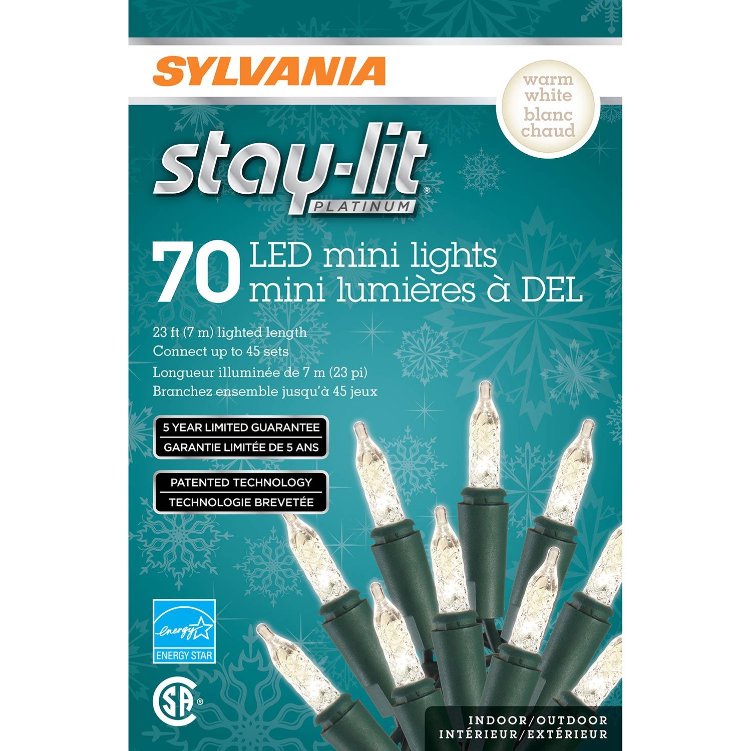 Lumières Sylvania Staylit à DEL M5, jeu de 70