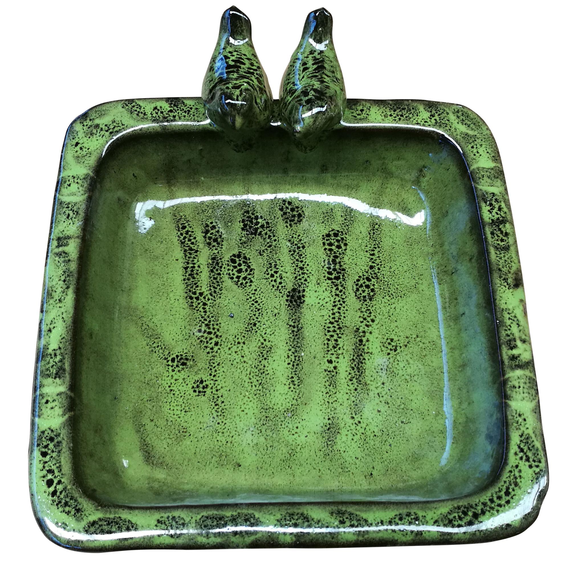 Dish With Birds Square
