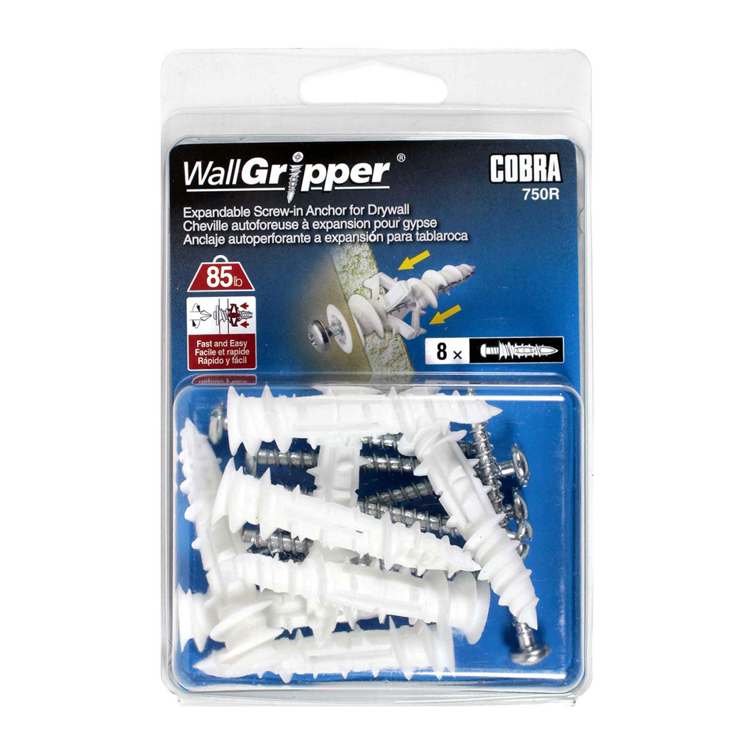 Wallgripper + Pan Head Screw #8 x 2-1/4"