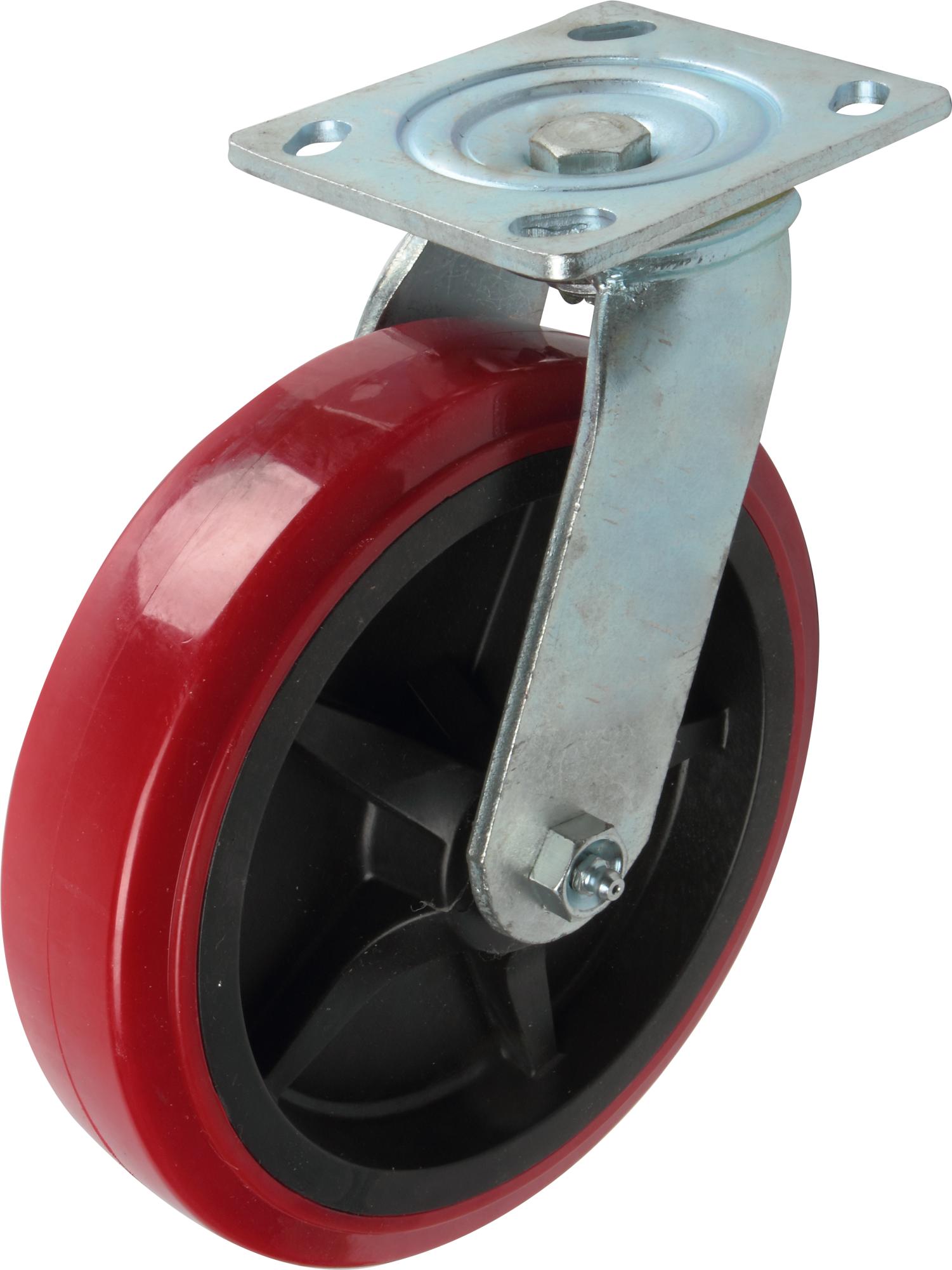 Roulette pivotante en polyuréthane 8 po