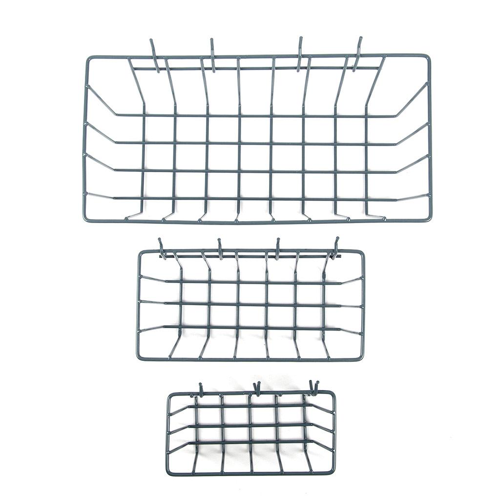 Paniers métalliques à trou de suspension