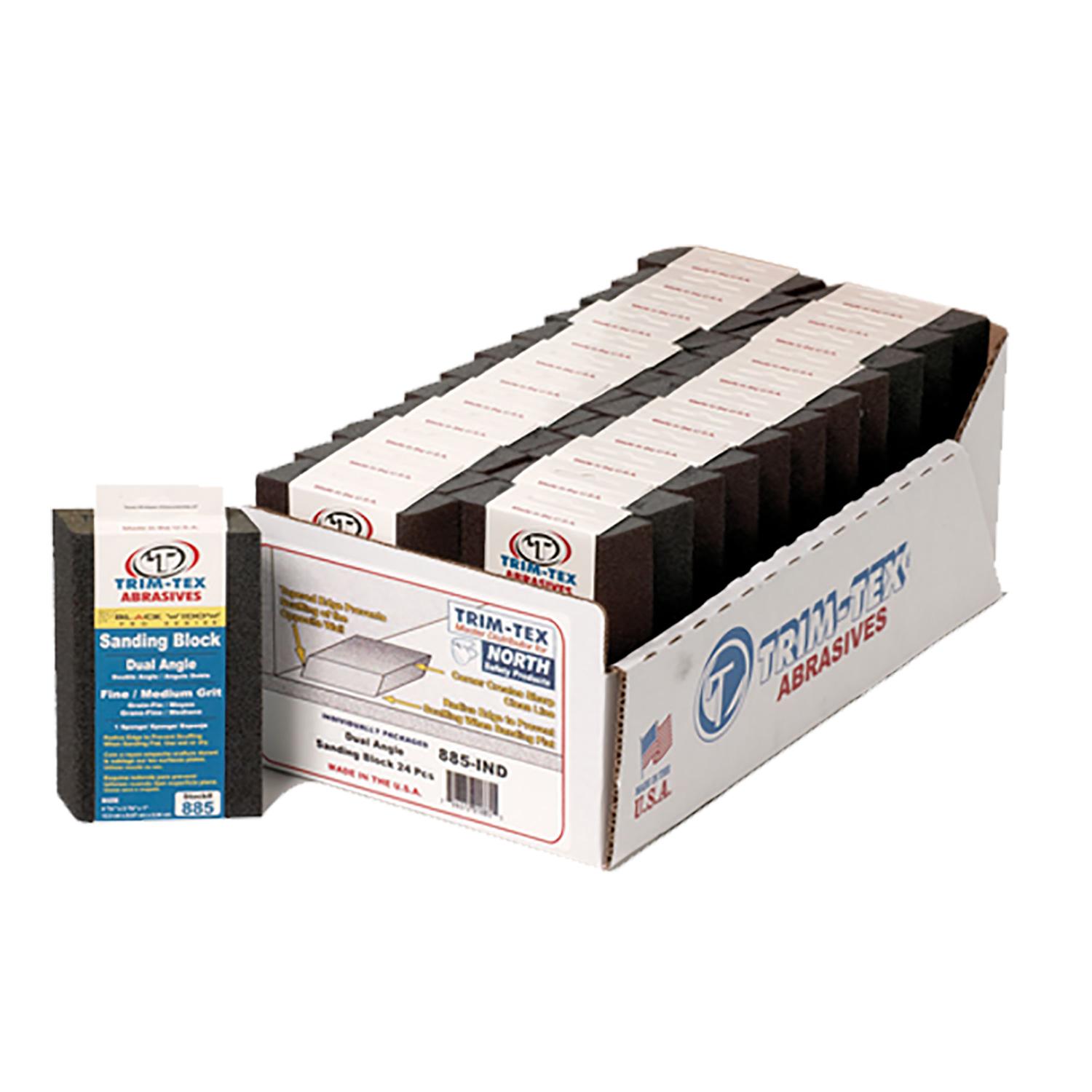 Sleeved Single Angle Block Medium Grit-24/Pack