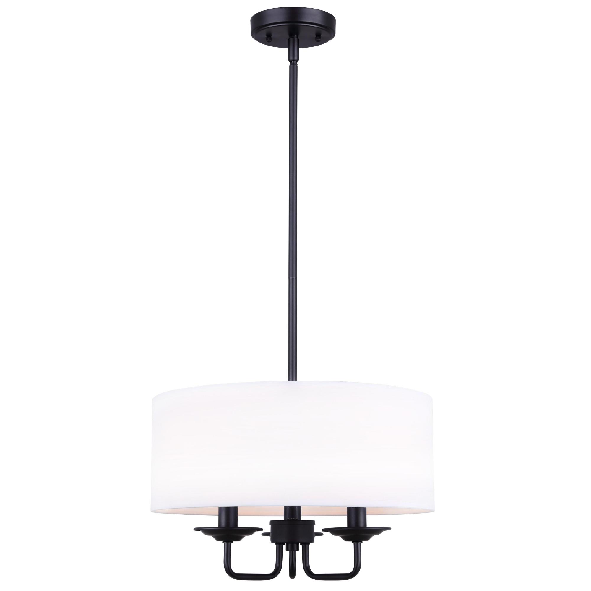 Eastbrook 3 Light Matte Black Chandelier