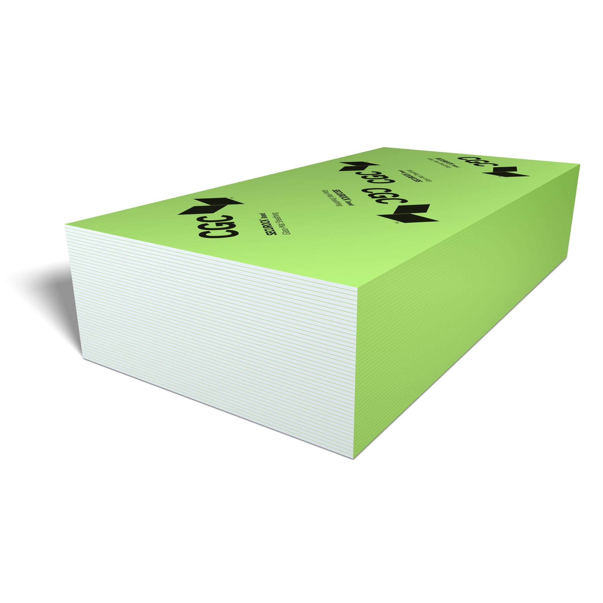 Revêtement mat de verre t.léger 9 x 4 pi x 1/2 po Securock®
