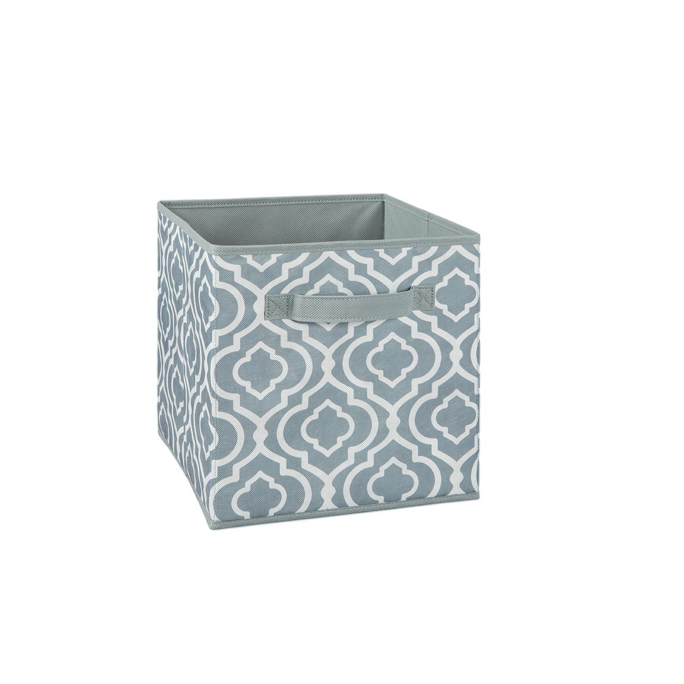 Tiroir en tissu, garde centrale fer gris