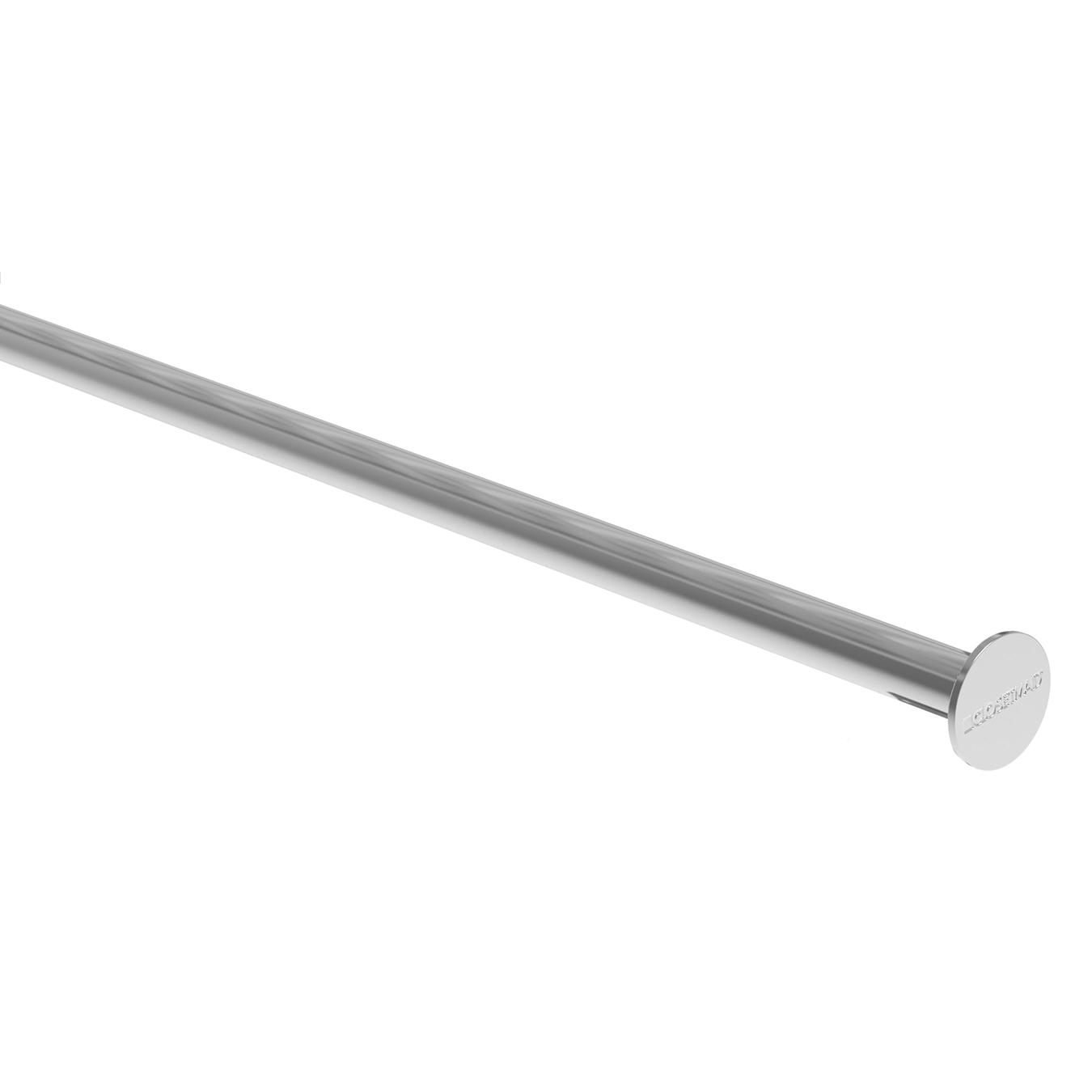 Tringle à vêtement réglable 52 à 96 po, chrome