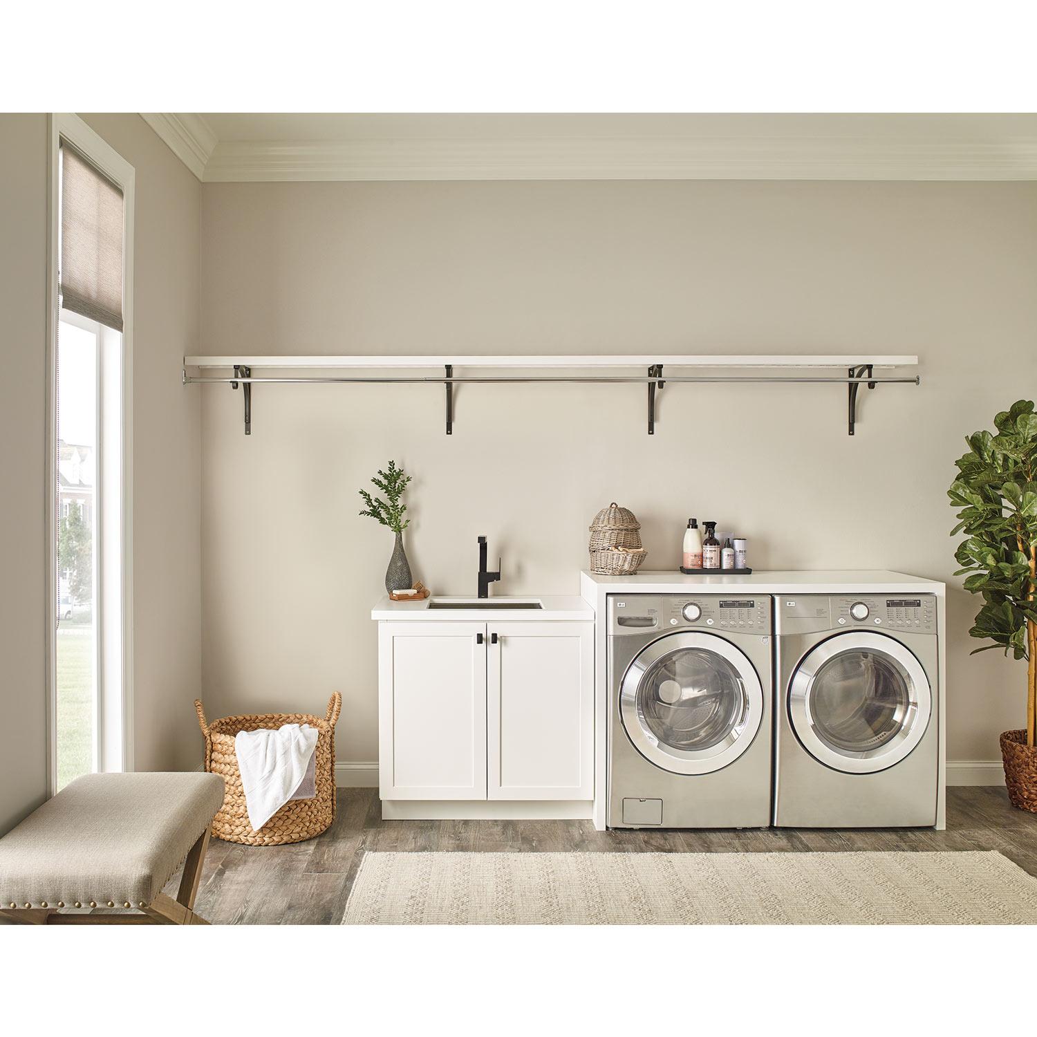 Bois ventilé 4 pi x 16 po, blanc, trousse