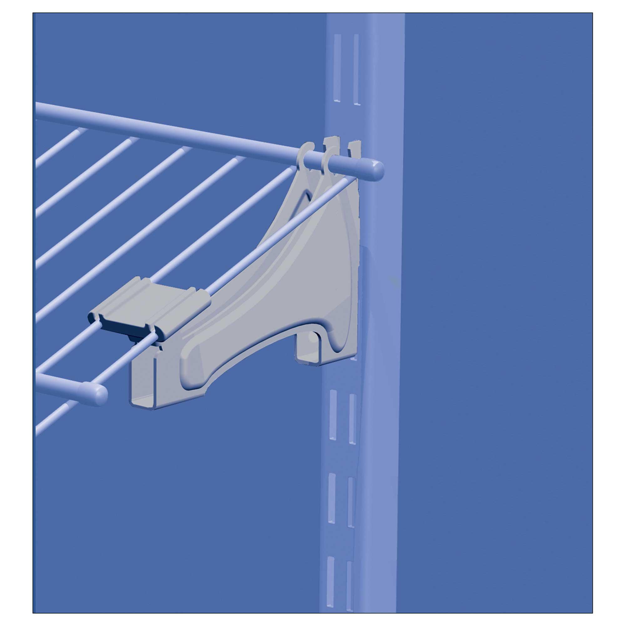Support à souliers pour ShelfTrack, chrome satiné