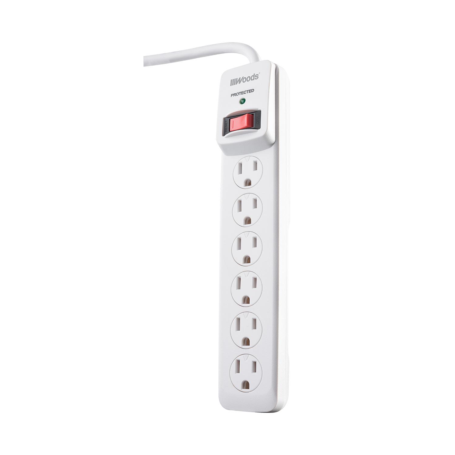 Parasurtenseur 6 prises 900J cordon 3 pi