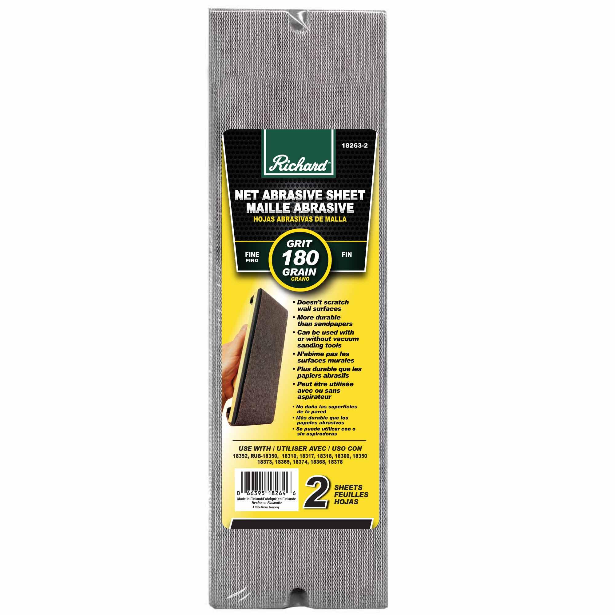 Hybrid Mesh Sanding Sheet 180 Grit-2/Pack