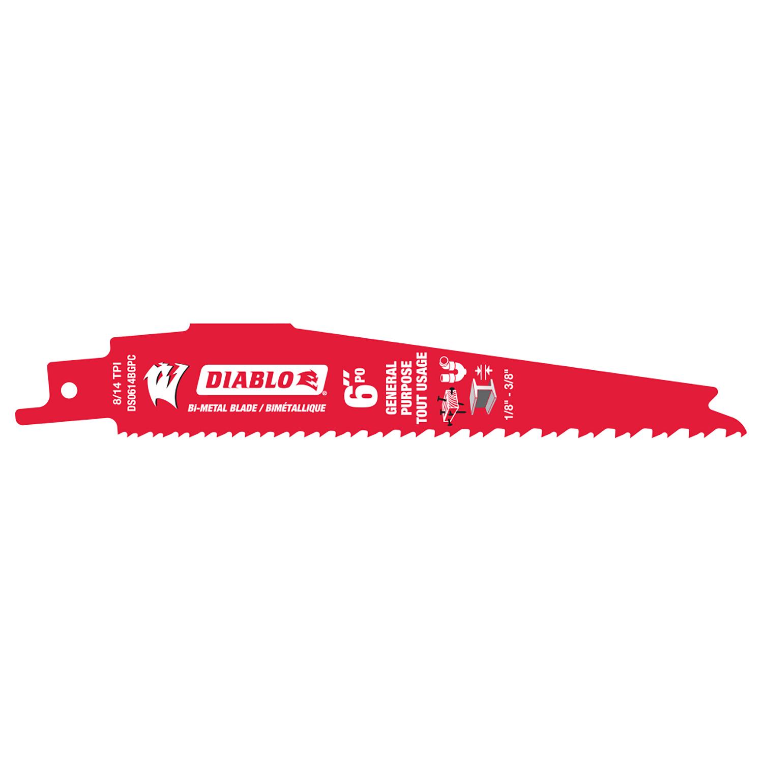 6 Inch Bi-Metal General Purpose Reciprocating Blade