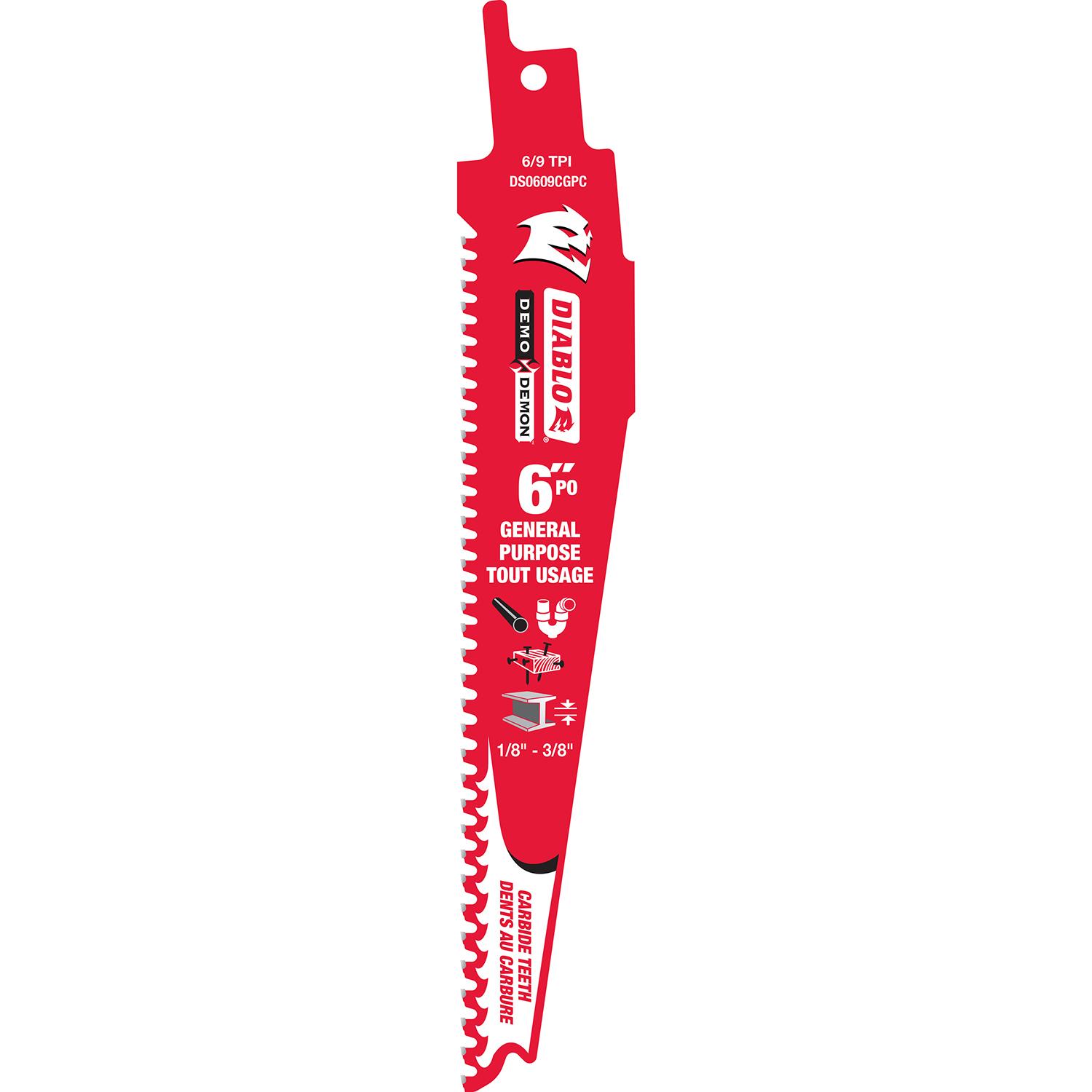 6 Inch Carbide General Purpose Reciprocating Blade