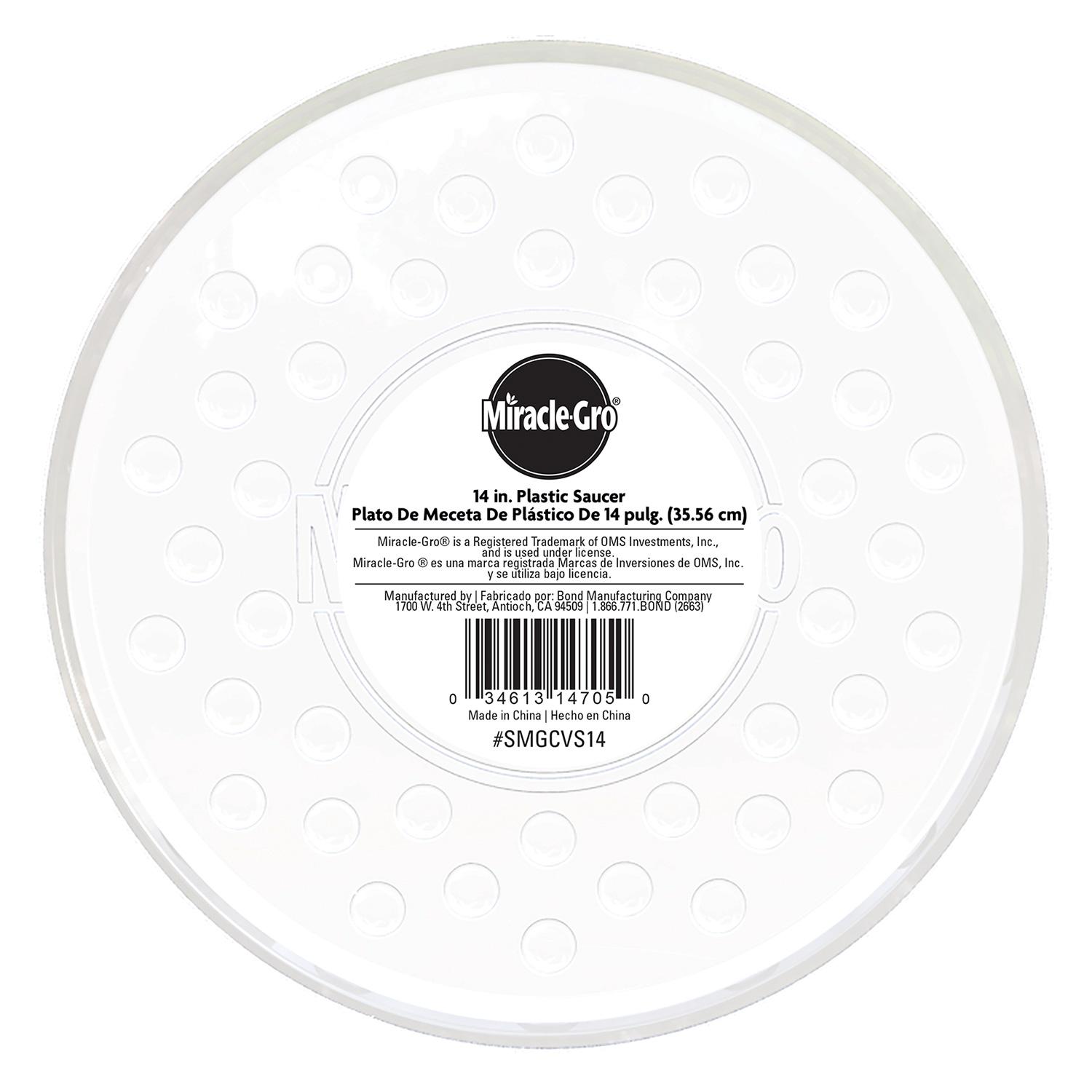 Miracle-Gro 14" Clear Saucer
