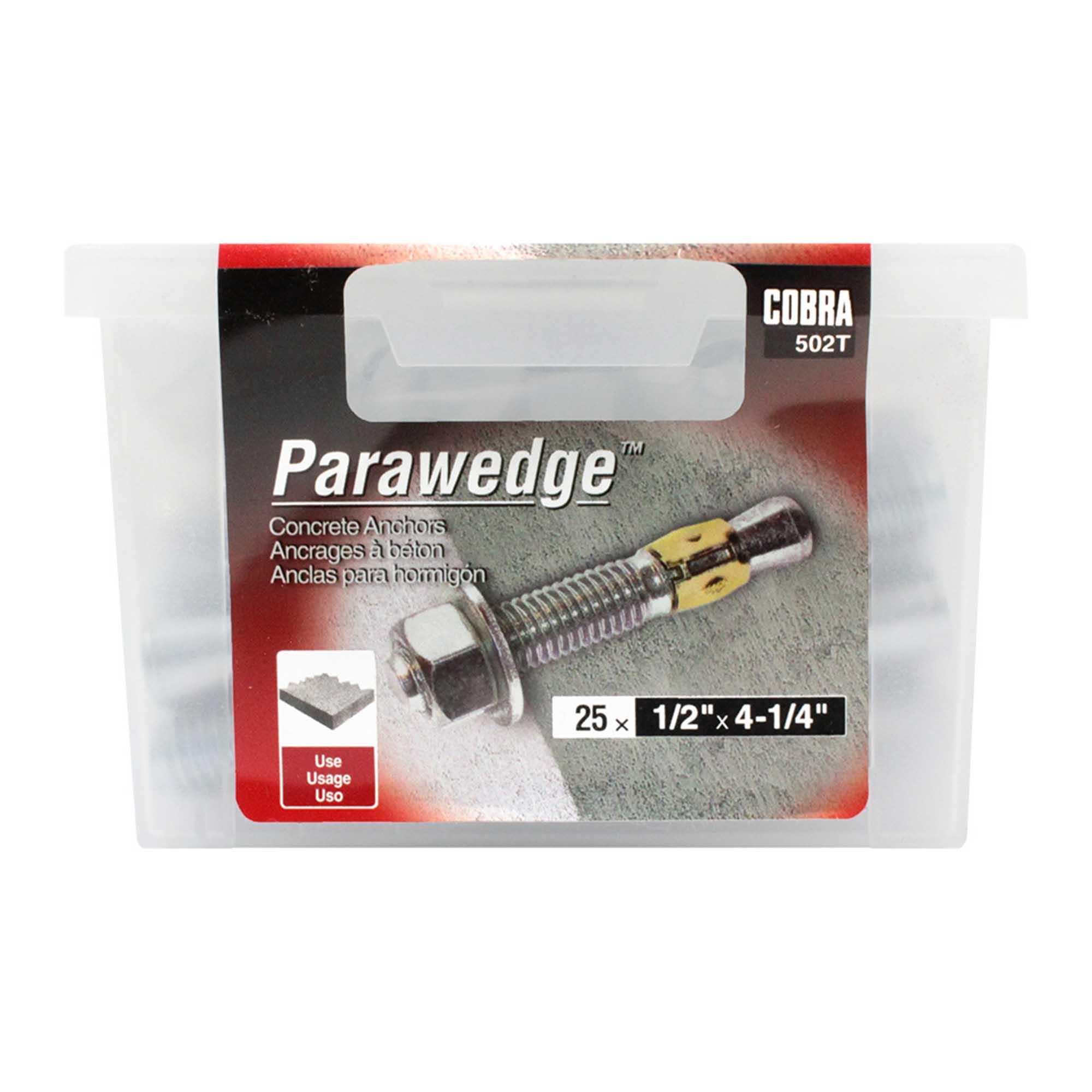 Gorge verticale 1/2 x 4 1/4 po