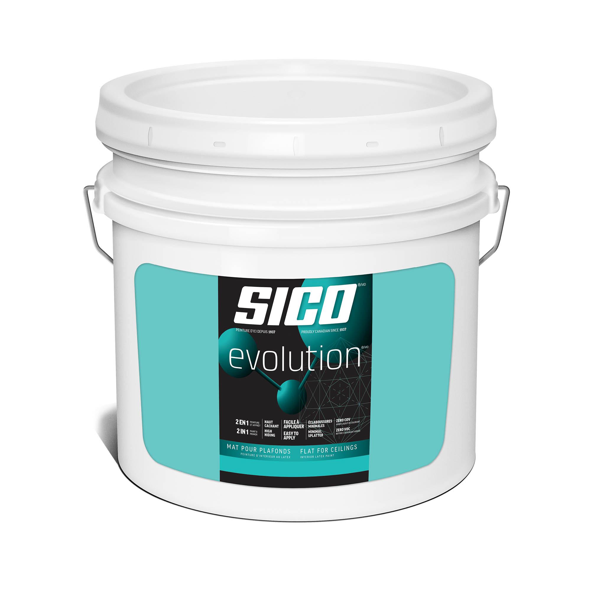 Peinture pour plafond d'intérieur Evolution Sico, seau valet