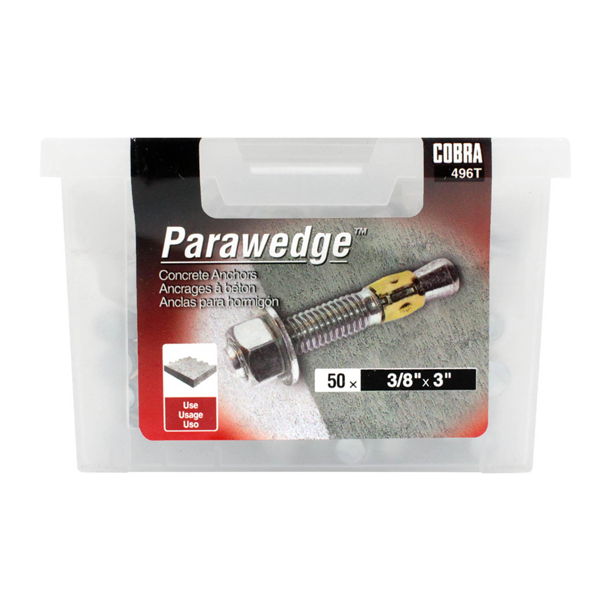 Gorge verticale 3/8 x 3 po
