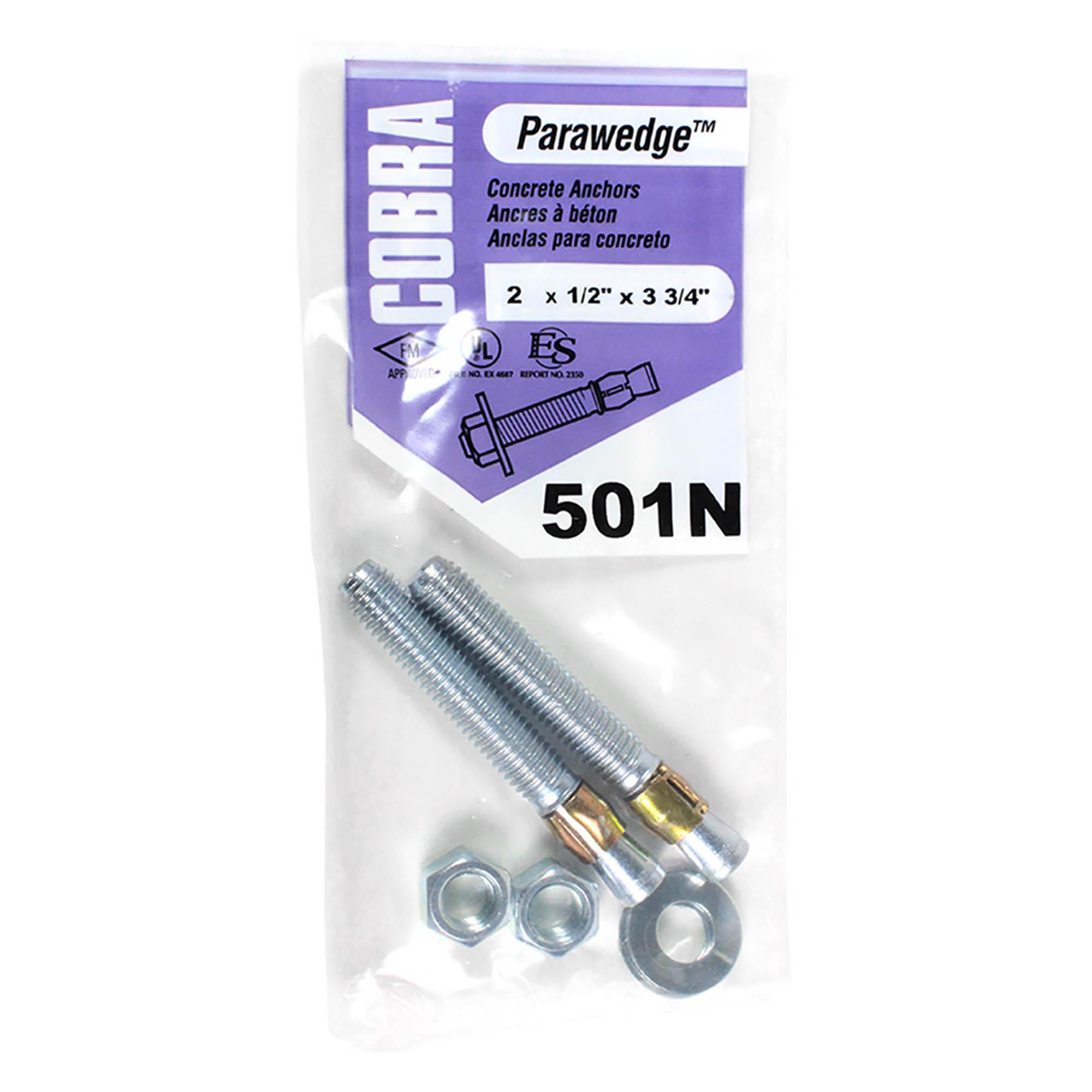 Gorge verticale 1/2 x 3 3/4 po