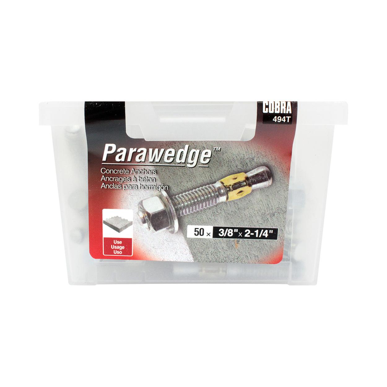 Gorge verticale 3/8 x 2 1/4 po