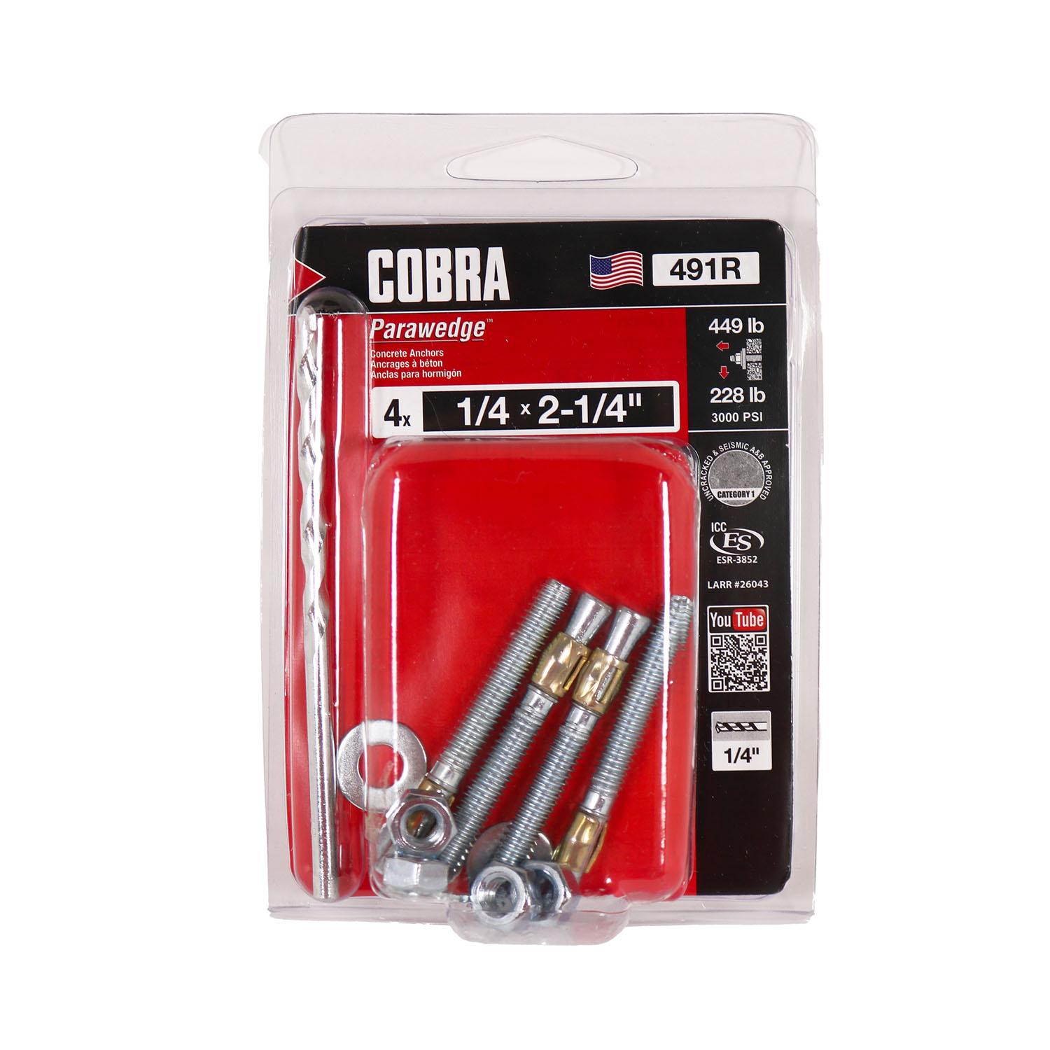 Gorge verticale 1/4 x 2 1/4 po