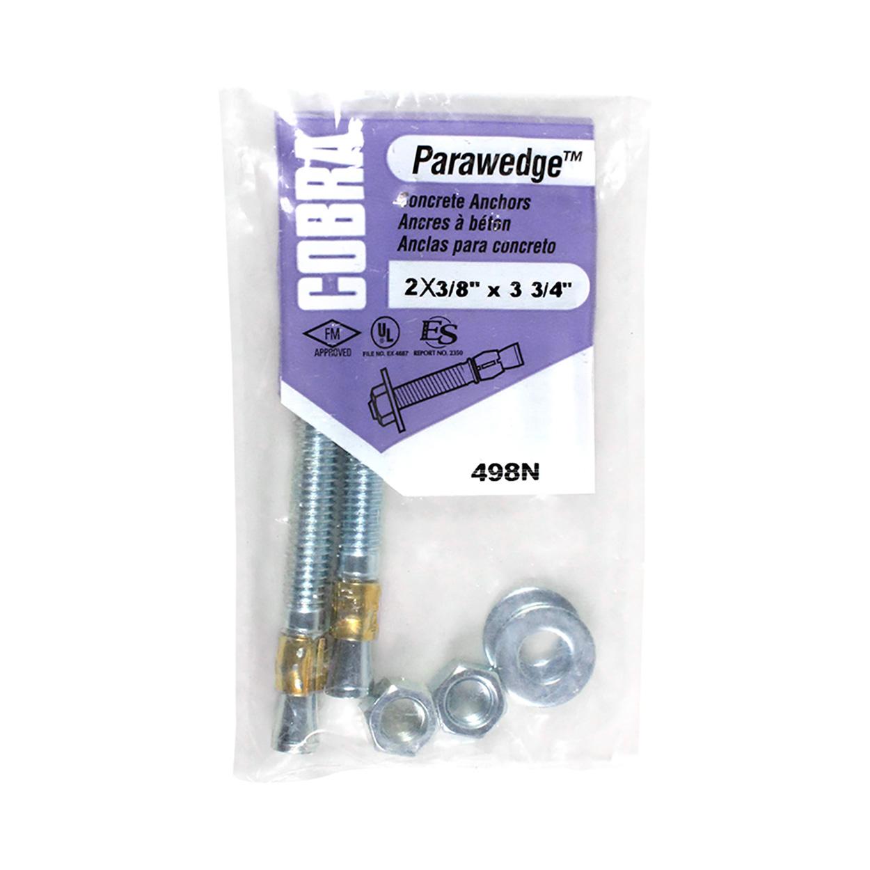 Gorge verticale 3/8 x 3 3/4 po