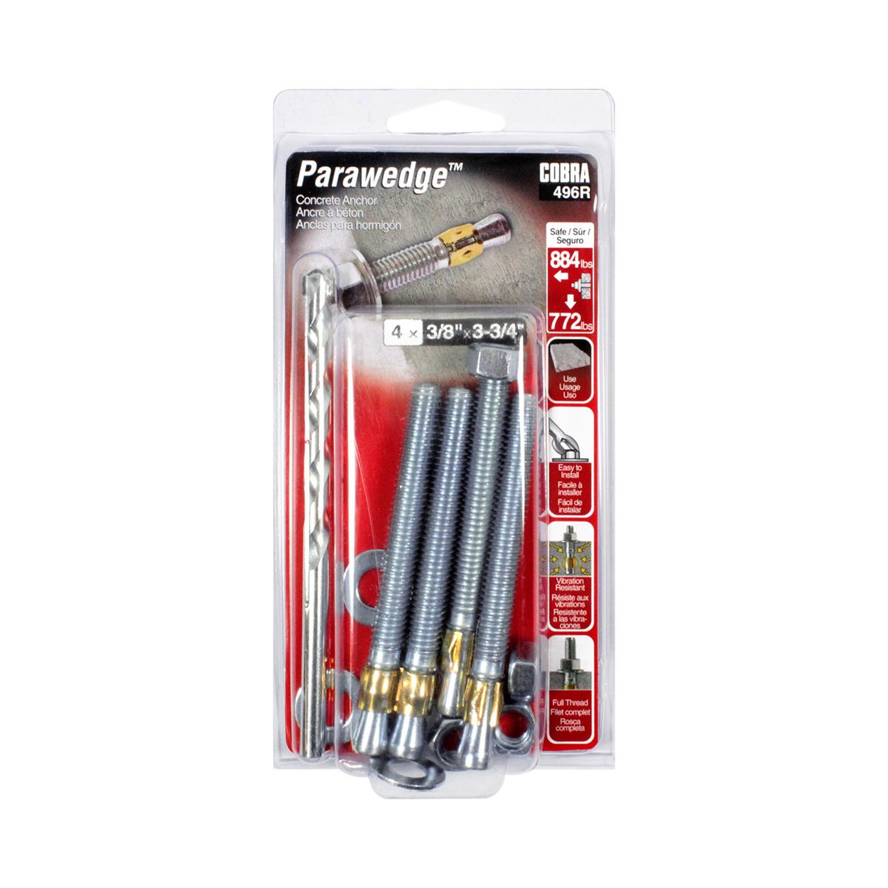 Gorge verticale 3/8 x 3 3/4 po
