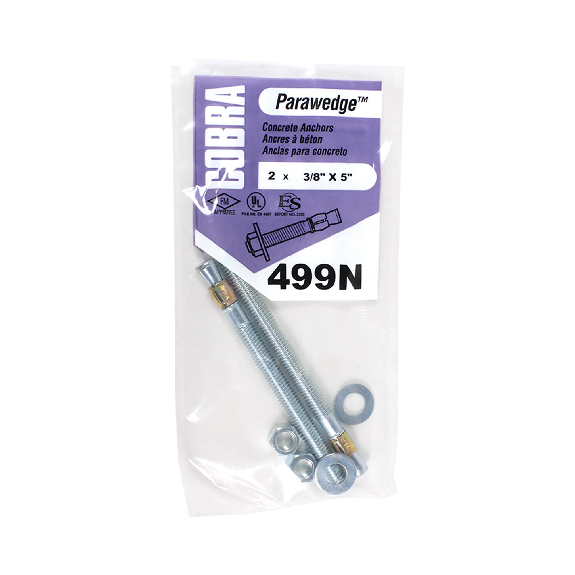 Gorge verticale 3/8 po x 5 po